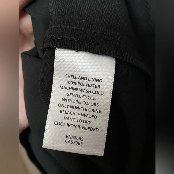 NWT Chelsea 28 Black Button-Up Satin Slipdress Size Small - Picture 8 of 12